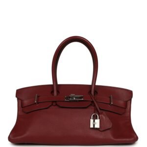 Vintage Hermes Shoulder Birkin 42 JPG Rouge H Clemence Palladium Hardware (MAC-H-B-260224-6)