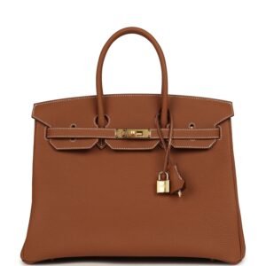 Hermes Birkin 35 Gold Togo Gold Hardware