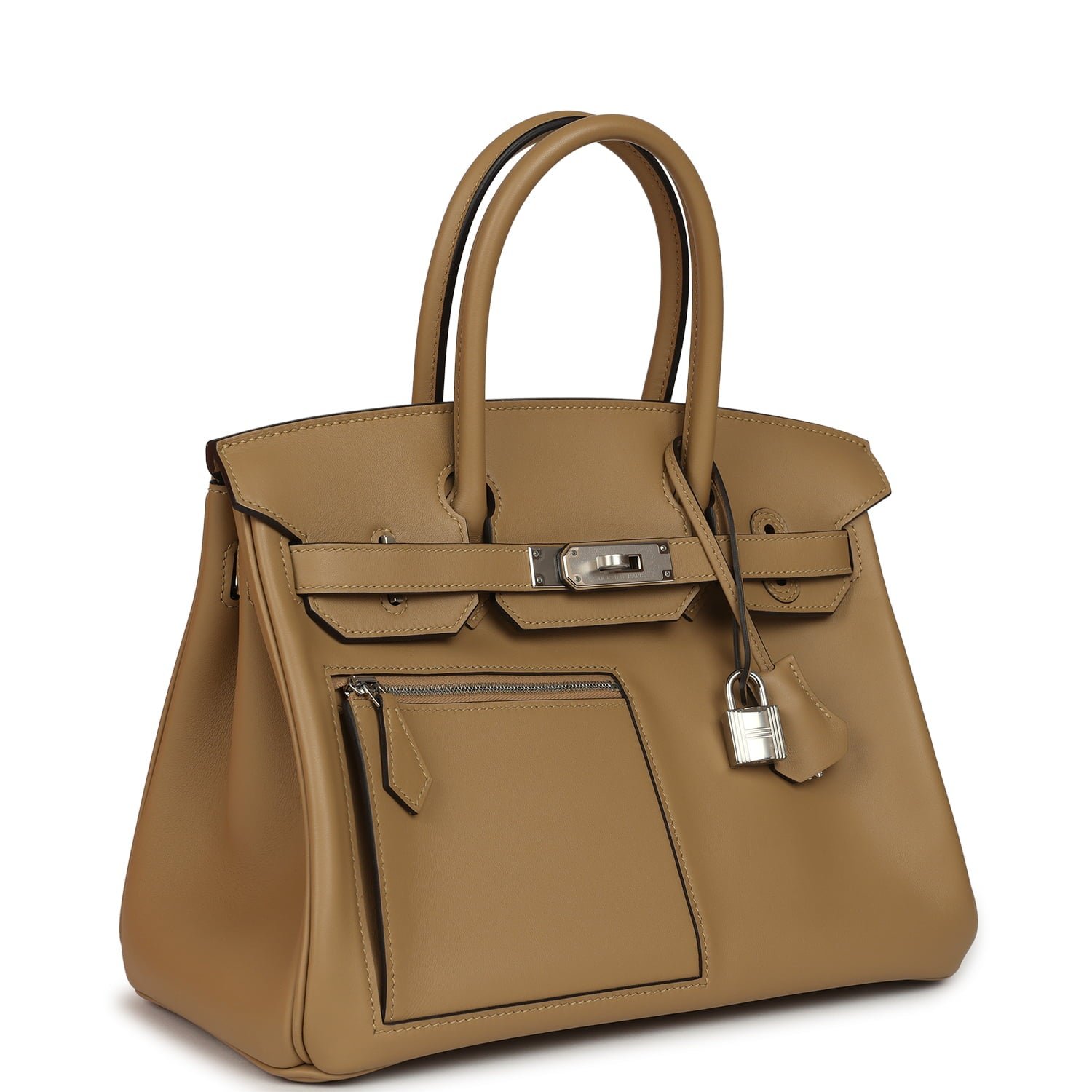 Hermes Colormatic Birkin 30 Poussiere Swift Palladium Hardware - Image 2