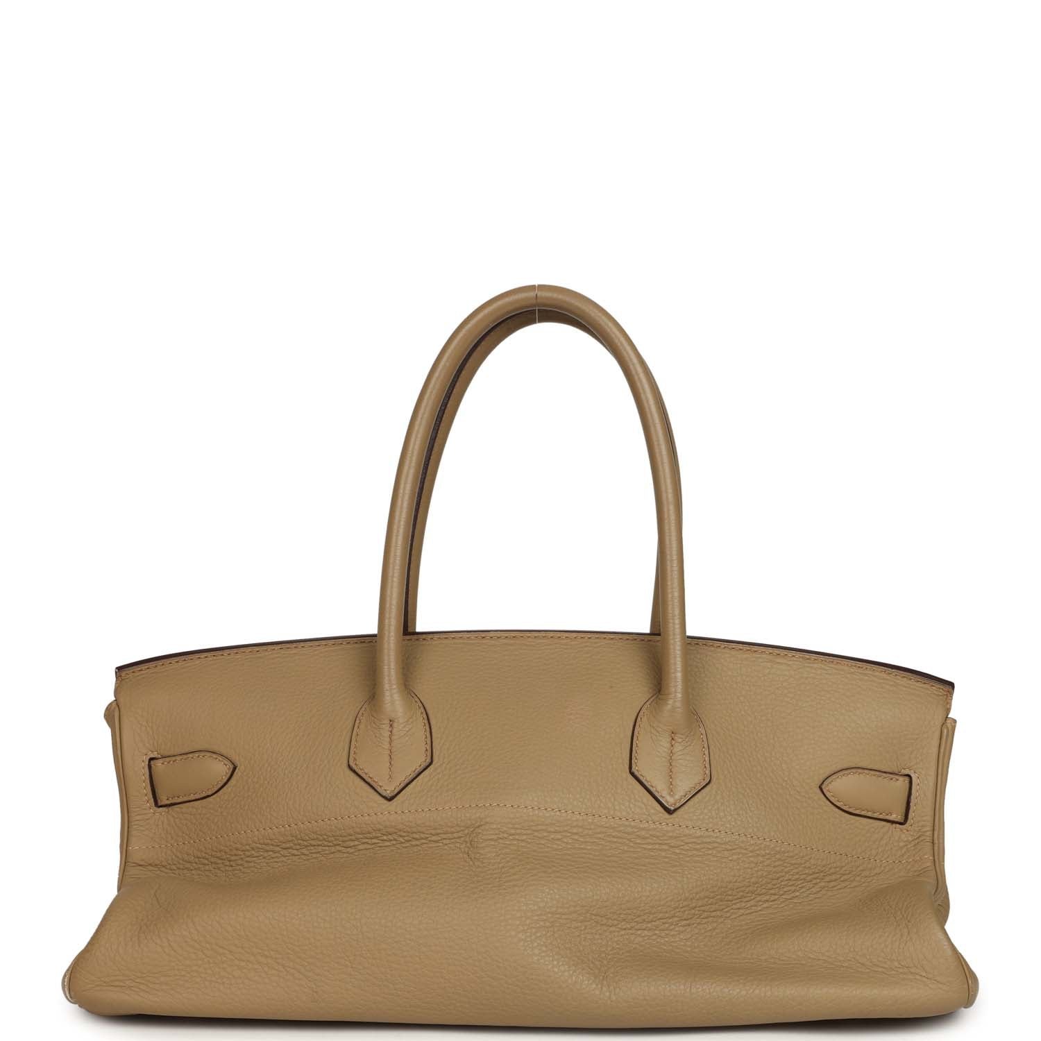 Vintage Hermes Shoulder Birkin 42 JPG Poussiere Clemence Palladium Hardware - Image 4