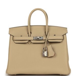 Hermes Birkin 25 Trench Verso Togo Palladium Hardware