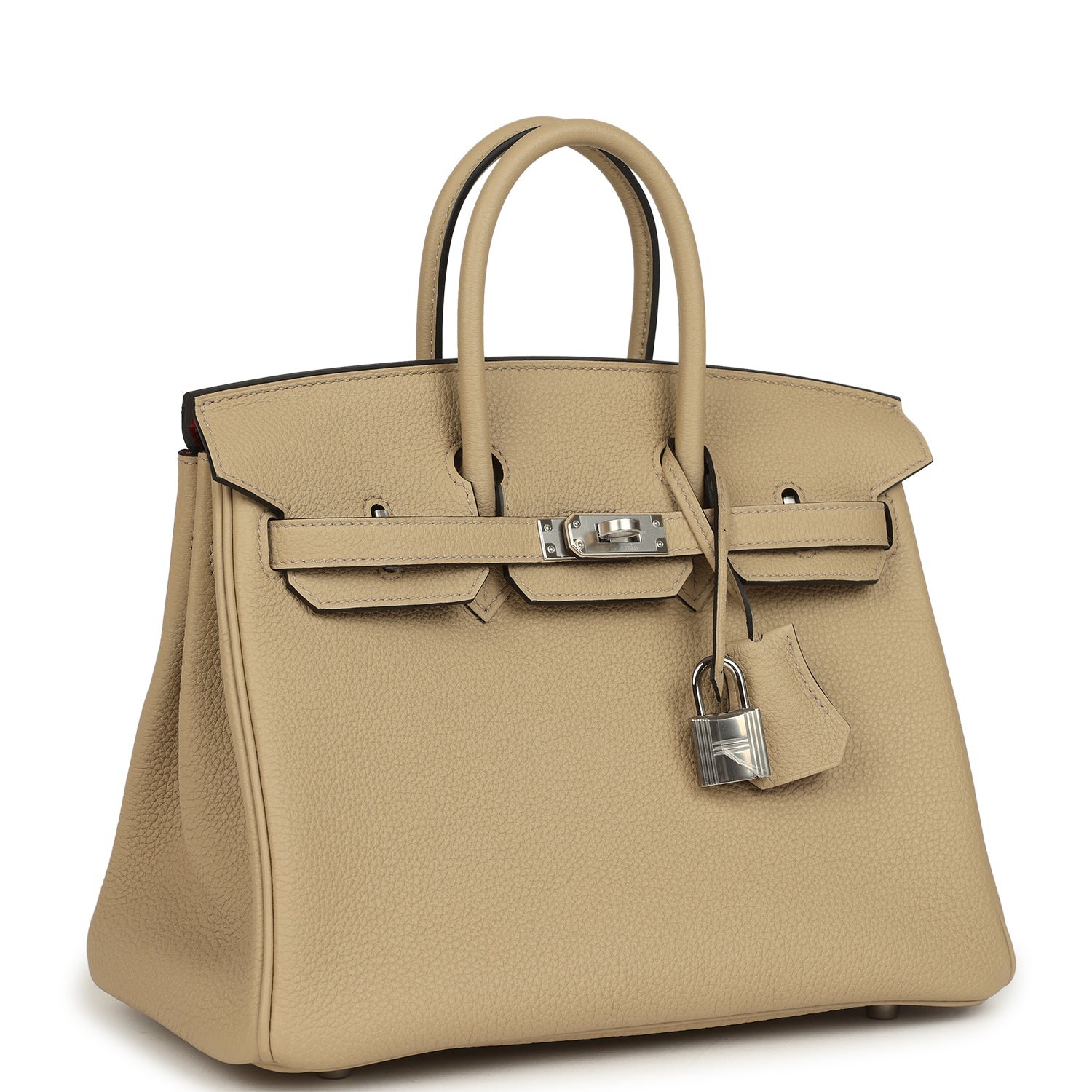 Hermes Birkin 25 Trench Verso Togo Palladium Hardware - Image 2