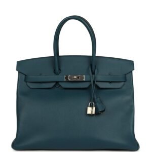 Hermes Birkin 35 Colvert Epsom Palladium Hardware