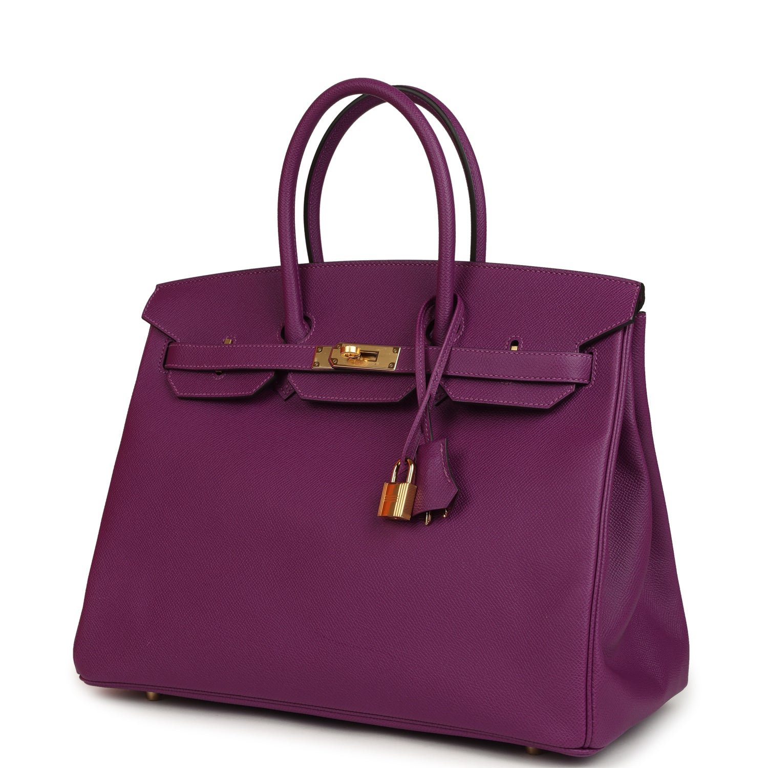Hermes Birkin 35 Anemone Epsom Gold Hardware - Image 5