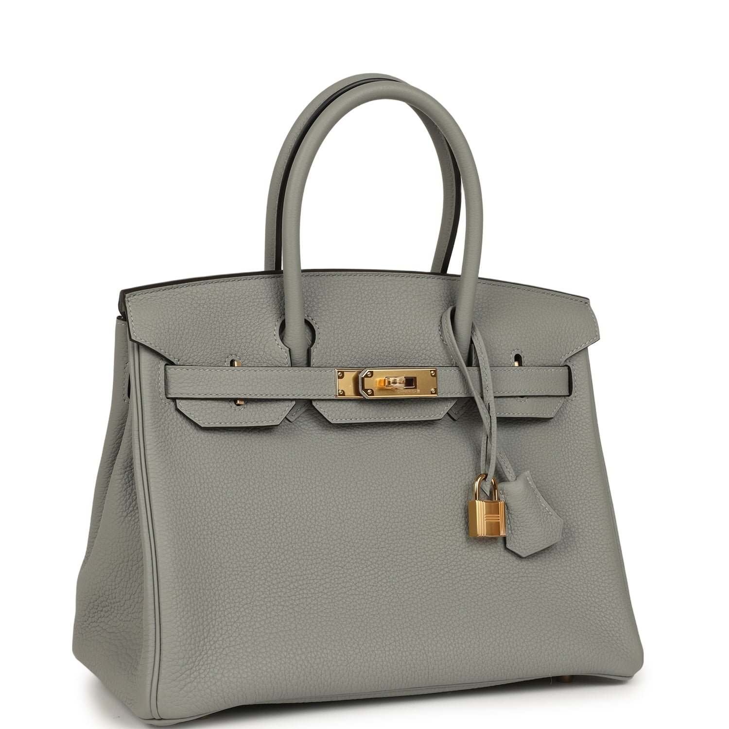 Hermes Birkin 30 Gris Mouette Togo Gold Hardware - Image 2
