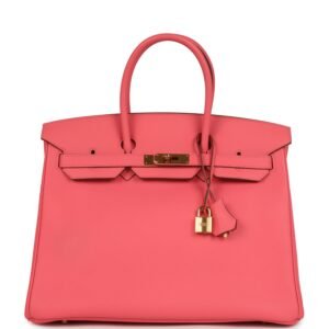 Hermes Birkin 35 Rose Lipstick Togo Gold Hardware