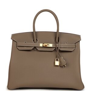 Hermes Birkin 35 Etoupe Togo Gold Hardware (MAC-H-B-260313-8)