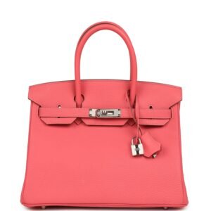 Hermes Birkin 30 Rose Lipstick Togo Palladium Hardware