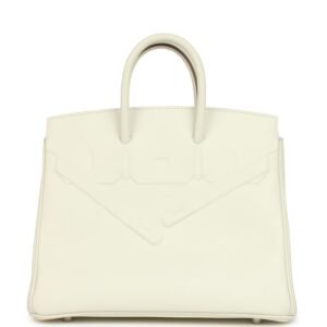 Hermes Birkin Shadow 25 Mushroom Swift Palladium Hardware
