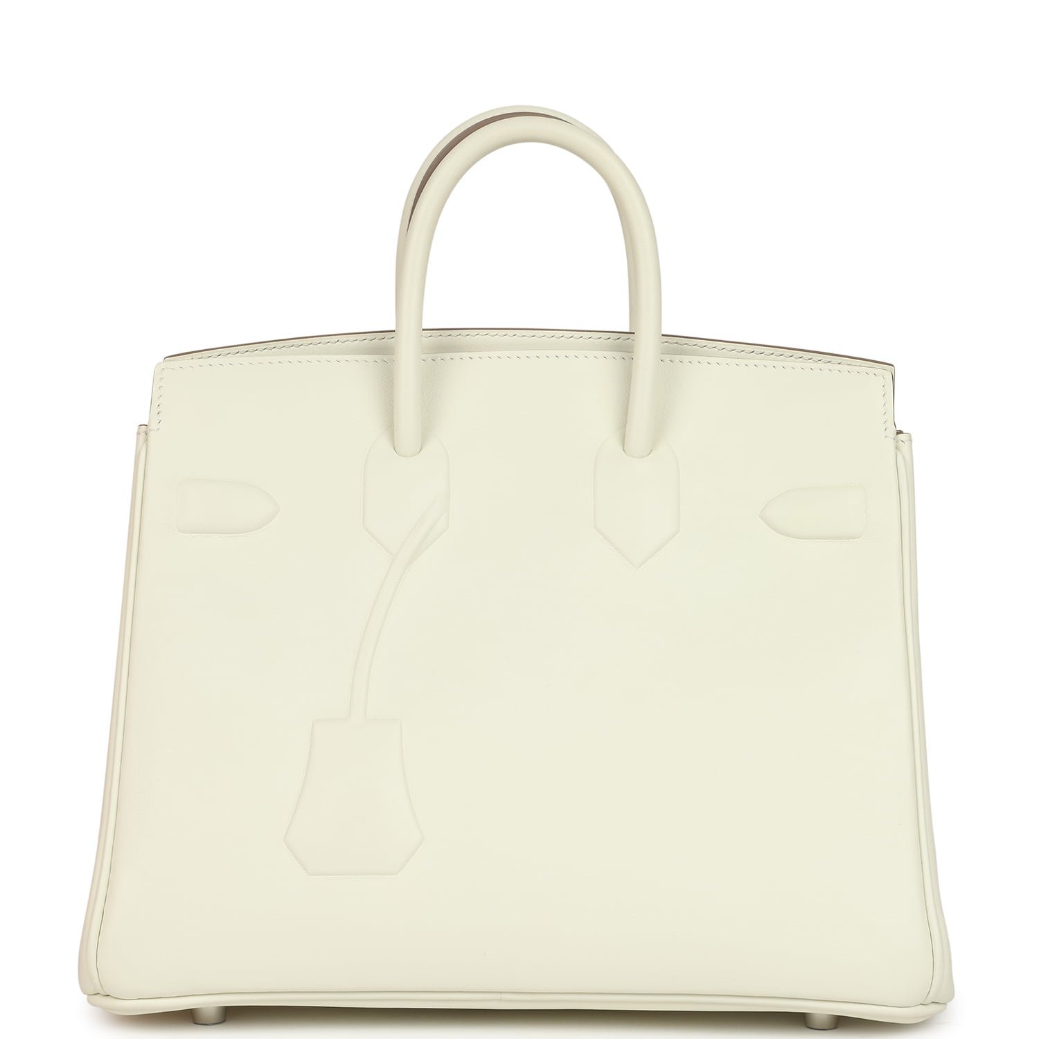 Hermes Birkin Shadow 25 Mushroom Swift Palladium Hardware - Image 4