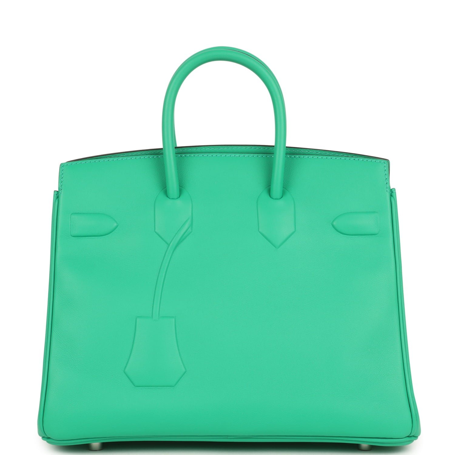 Hermes Birkin Shadow 25 Menthe Swift Palladium Hardware - Image 4