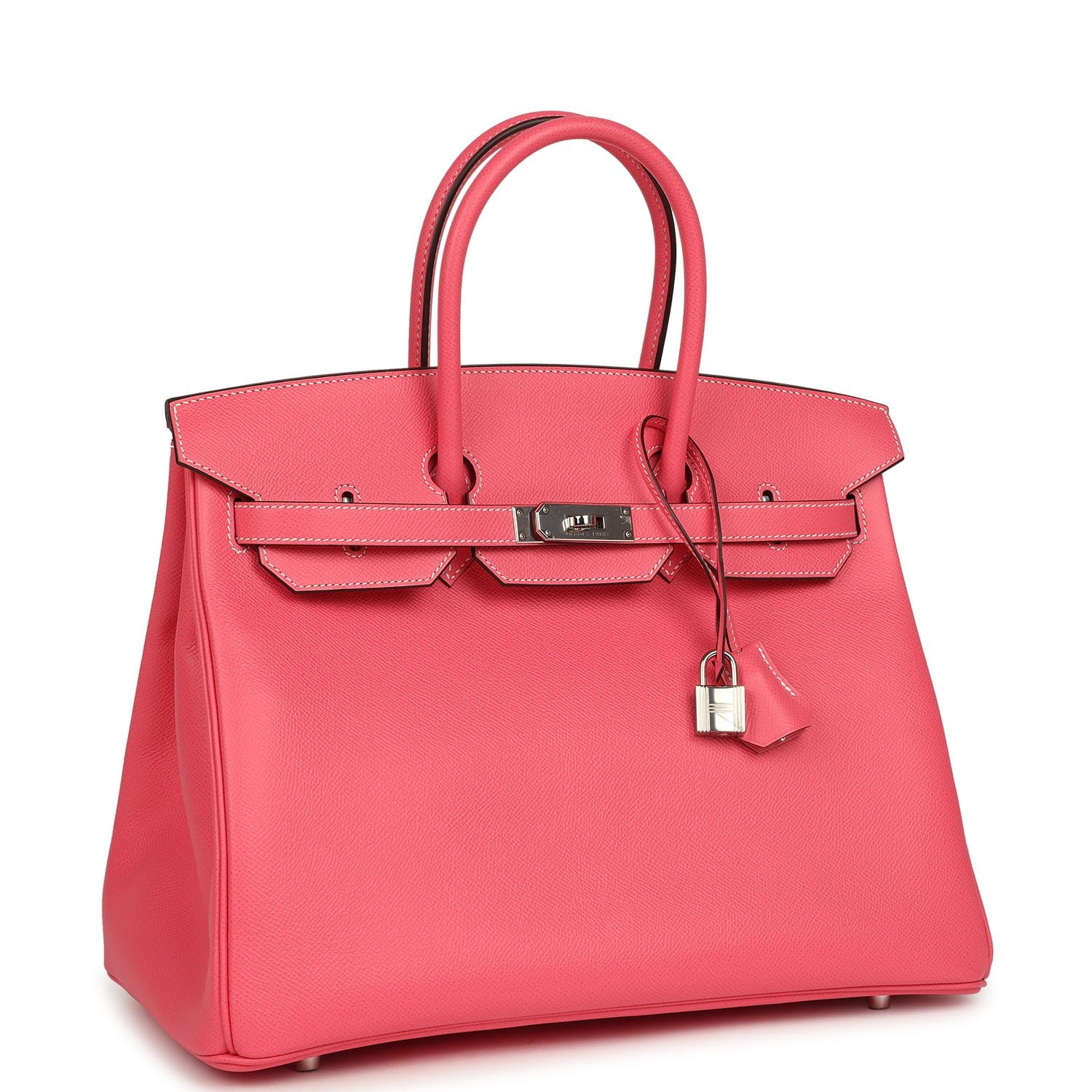 Hermes Special Order (HSS) Birkin 35 Rose Azalee Epsom Palladium Hardware - Image 2