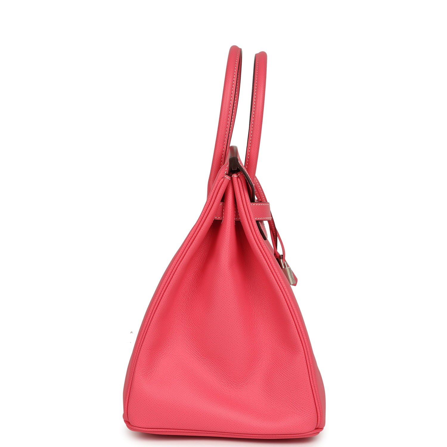 Hermes Special Order (HSS) Birkin 35 Rose Azalee Epsom Palladium Hardware - Image 3