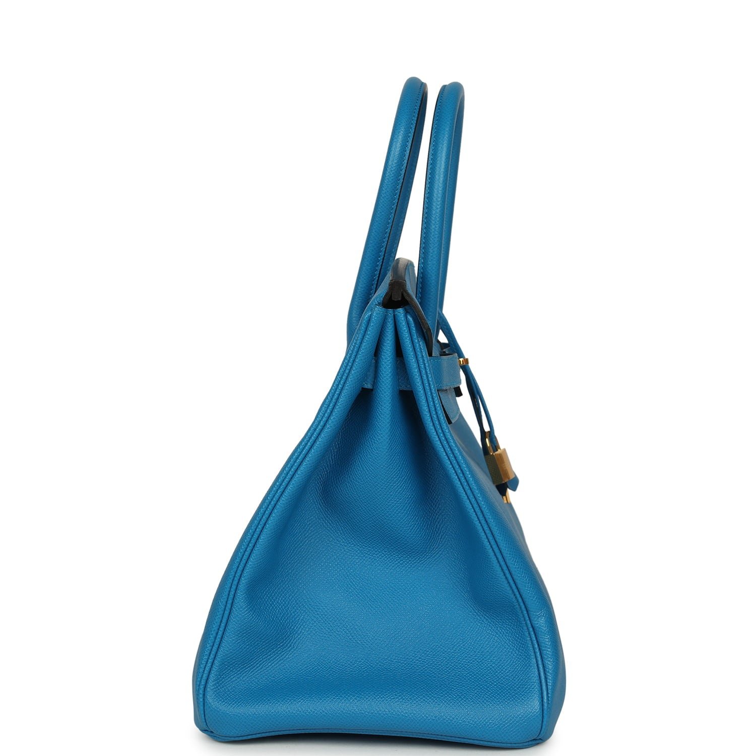 Hermes Birkin 35 Bleu Zanzibar Epsom Gold Hardware - Image 3