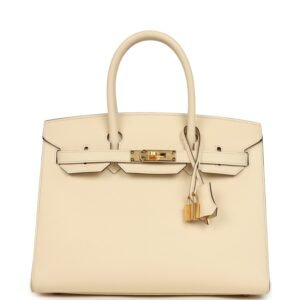 Hermes Birkin Sellier 30 Nata Epsom Gold Hardware