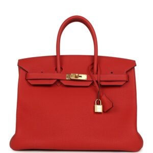 Hermes Birkin 35 Rouge Tomate Togo Gold Hardware