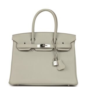 Hermes Birkin 30 Gris Perle Togo Palladium Hardware