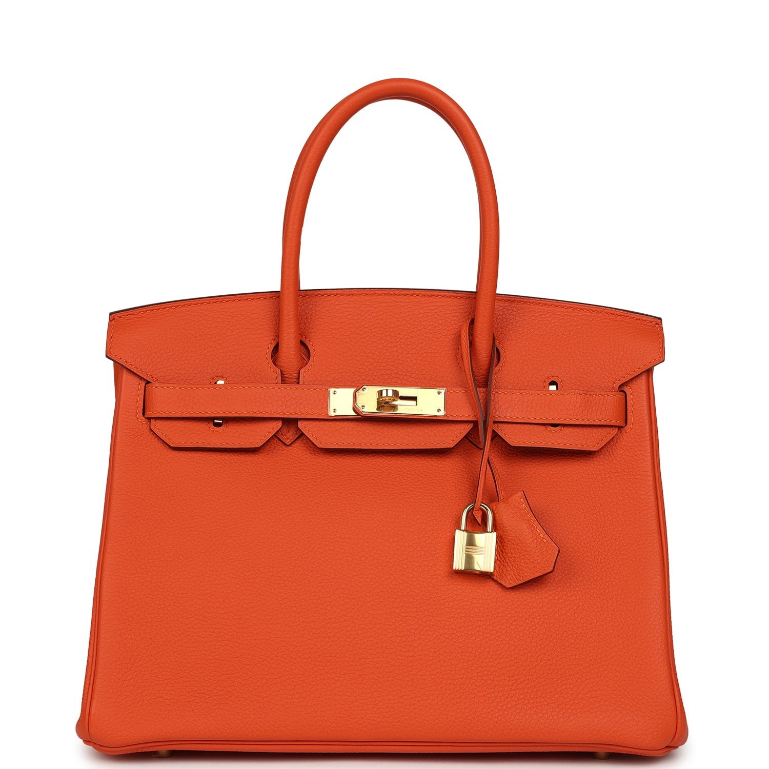 Hermes Birkin 30 Feu Togo Gold Hardware
