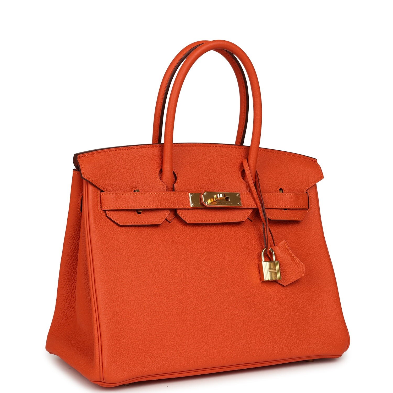 Hermes Birkin 30 Feu Togo Gold Hardware - Image 2