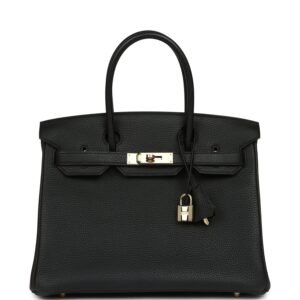 Hermes Birkin 30 Black Togo Permabrass Hardware