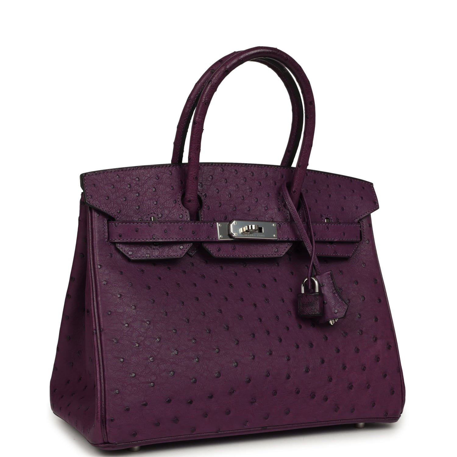 Hermes Birkin 30 Violet Ostrich Palladium Hardware (MAC-H-B-260505-2) - Image 2