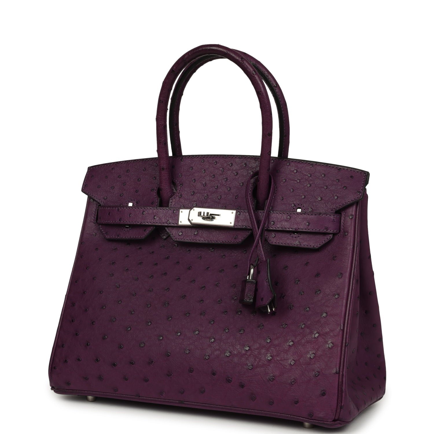 Hermes Birkin 30 Violet Ostrich Palladium Hardware (MAC-H-B-260505-2) - Image 5