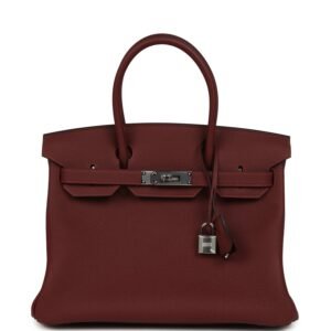 Hermes Birkin 30 Rouge H Togo Palladium Hardware