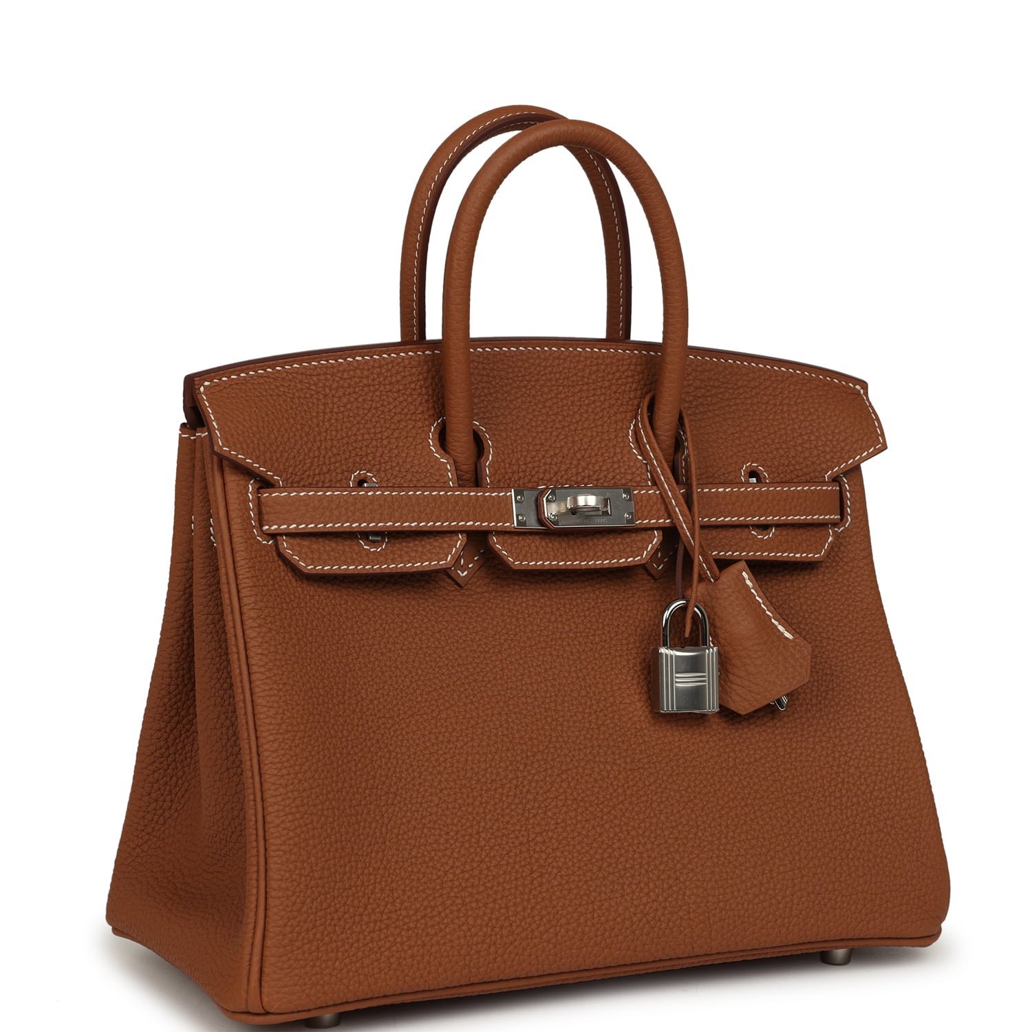 Hermes Birkin 25 Gold Togo Palladium Hardware - Image 2