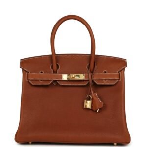 Hermes Birkin 30 Fauve Barenia Faubourg Gold Hardware (MAC-H-B-260520-10)