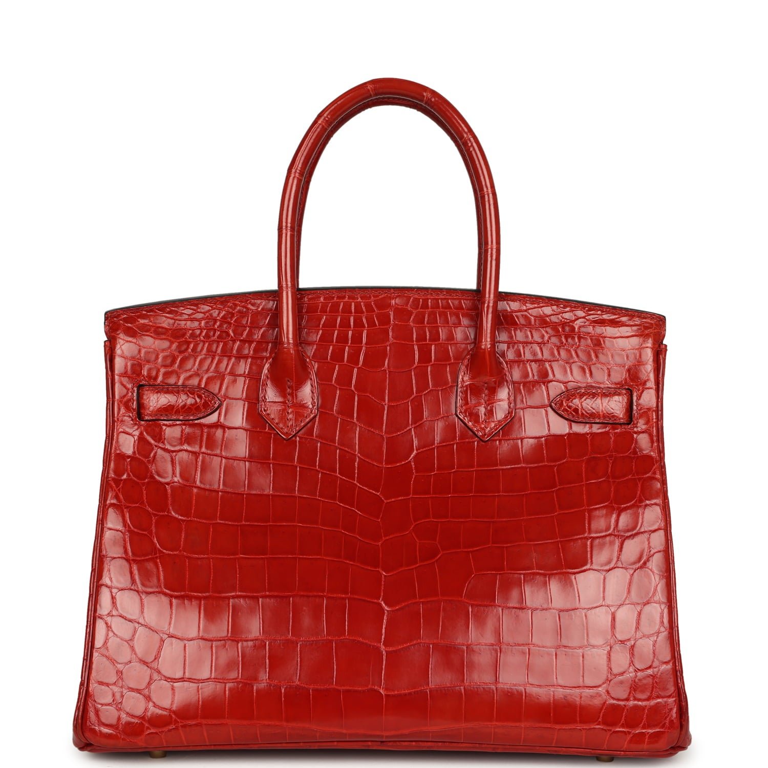 Hermes Birkin 30 Braise Shiny Niloticus Crocodile Gold Hardware - Image 4