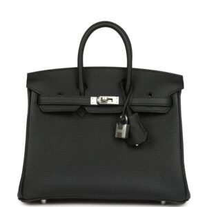Hermes Birkin 25 Black Togo Palladium Hardware
