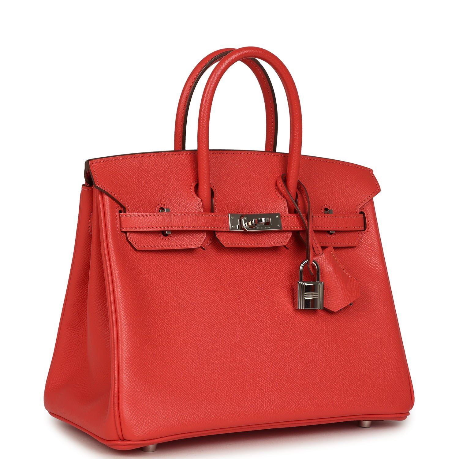 Hermes Birkin 25 Rose Jaipur Epsom Palladium Hardware - Image 2