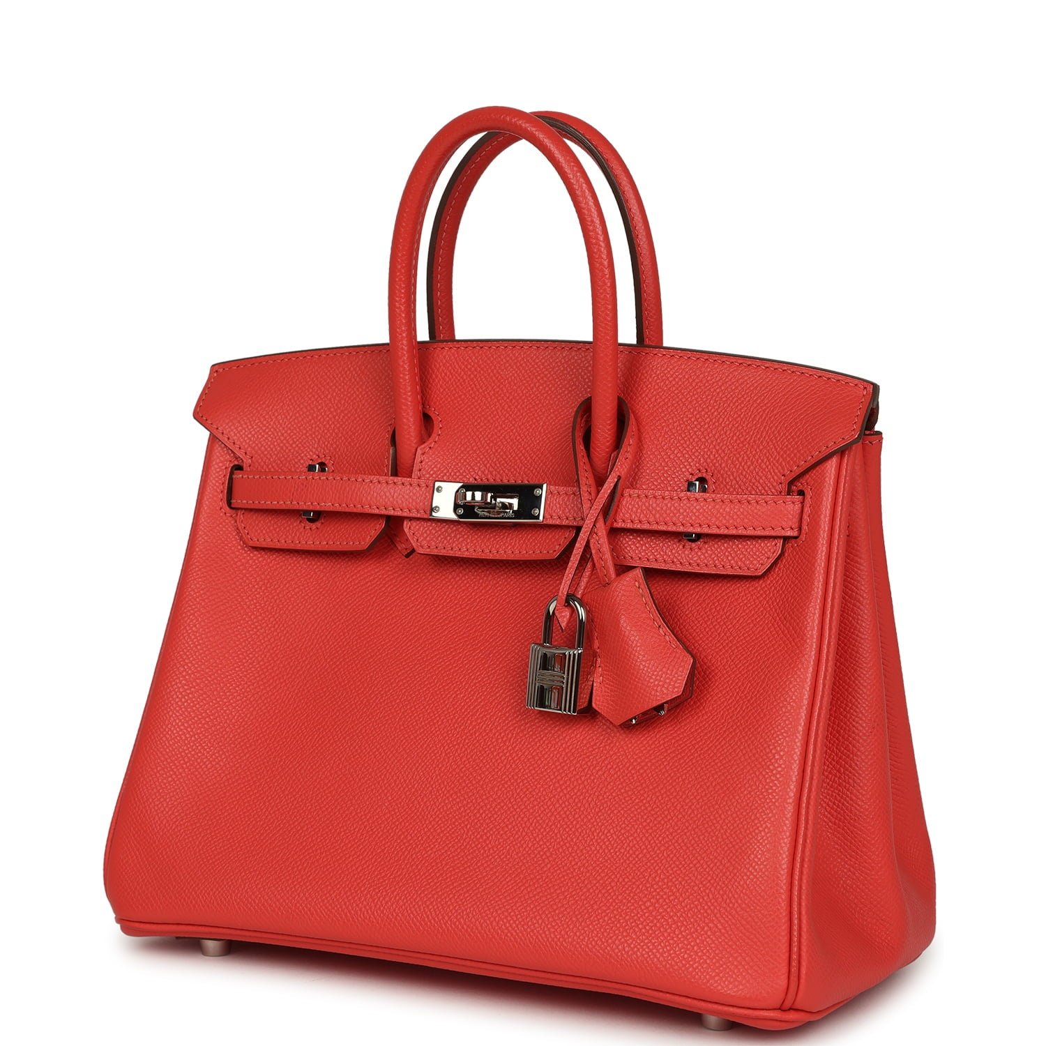 Hermes Birkin 25 Rose Jaipur Epsom Palladium Hardware - Image 5