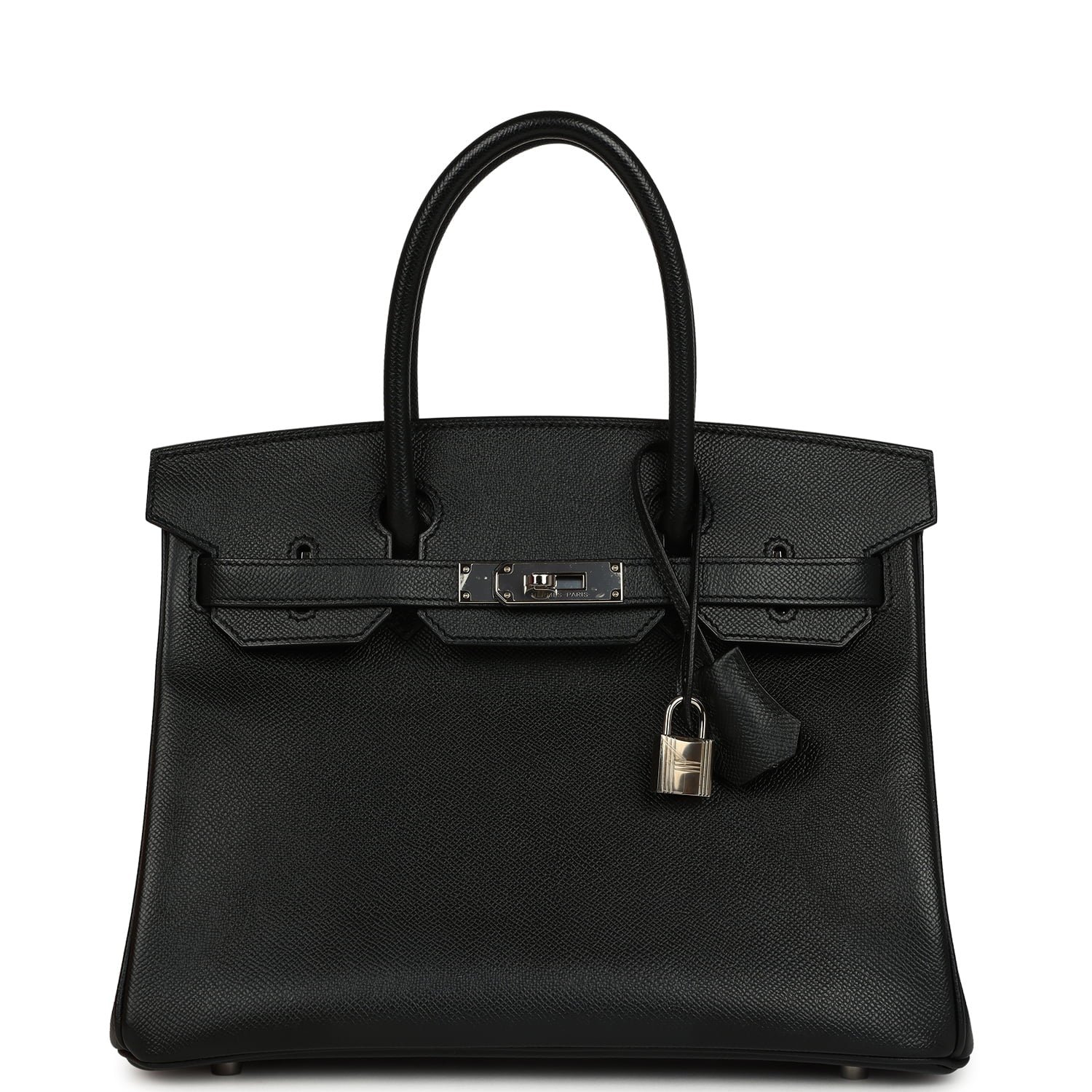 Hermes Birkin 30 Black Epsom Palladium Hardware