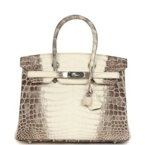 Hermes Birkin 30 Himalaya Niloticus Crocodile Palladium Hardware