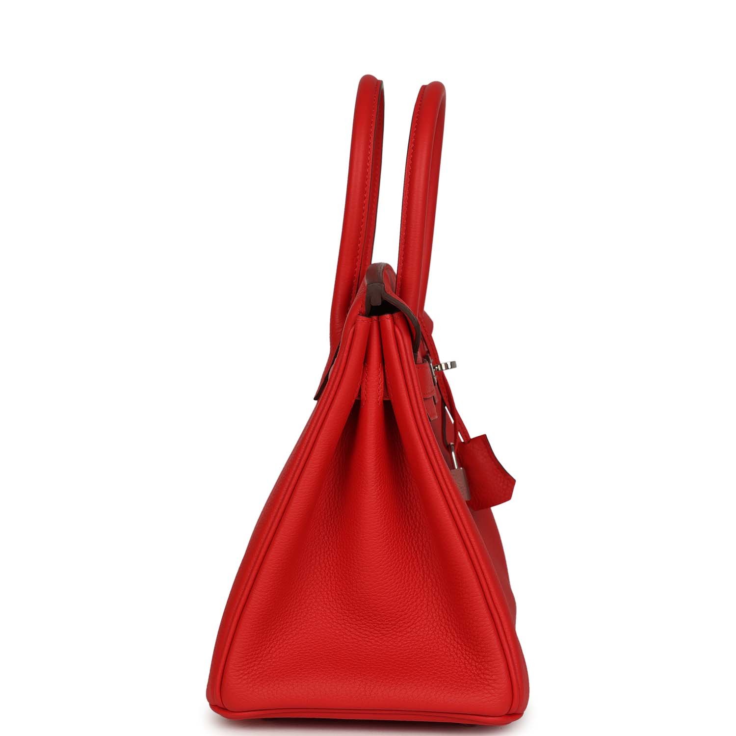 Hermes Birkin 30 Rouge de Coeur Togo Palladium Hardware - Image 3