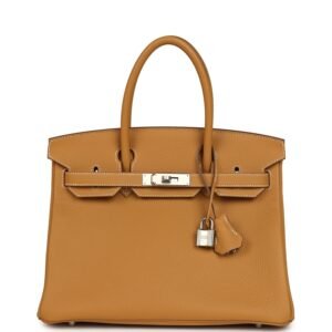 Hermes Birkin 30 Natural Sable Togo Palladium Hardware
