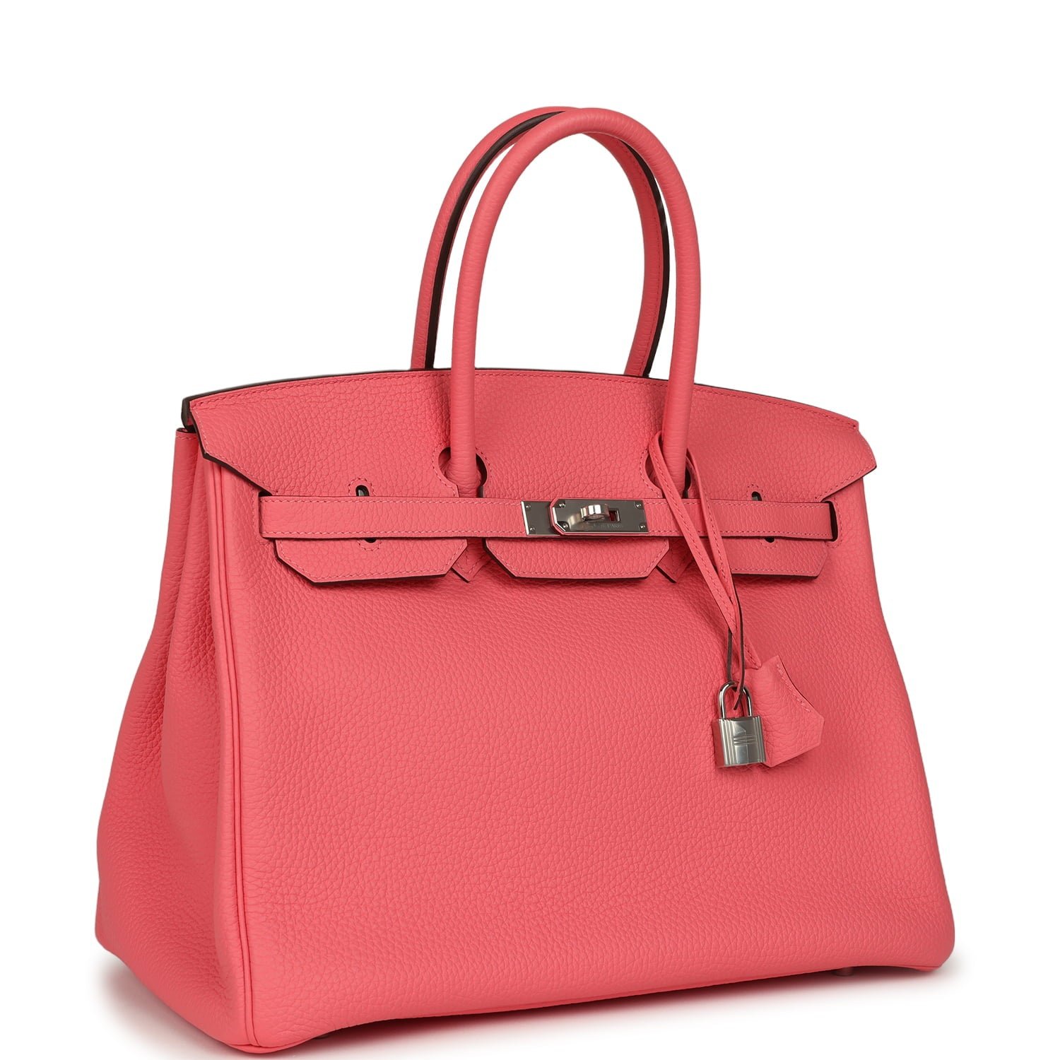 Hermes Birkin 35 Rose Azalee Clemence Palladium Hardware - Image 2