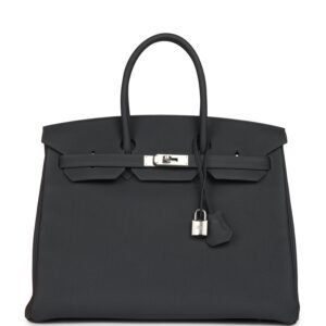 Hermes Birkin 35 Ardoise Togo Palladium Hardware