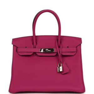 Hermes Birkin 30 Rose Pourpre Togo Palladium Hardware
