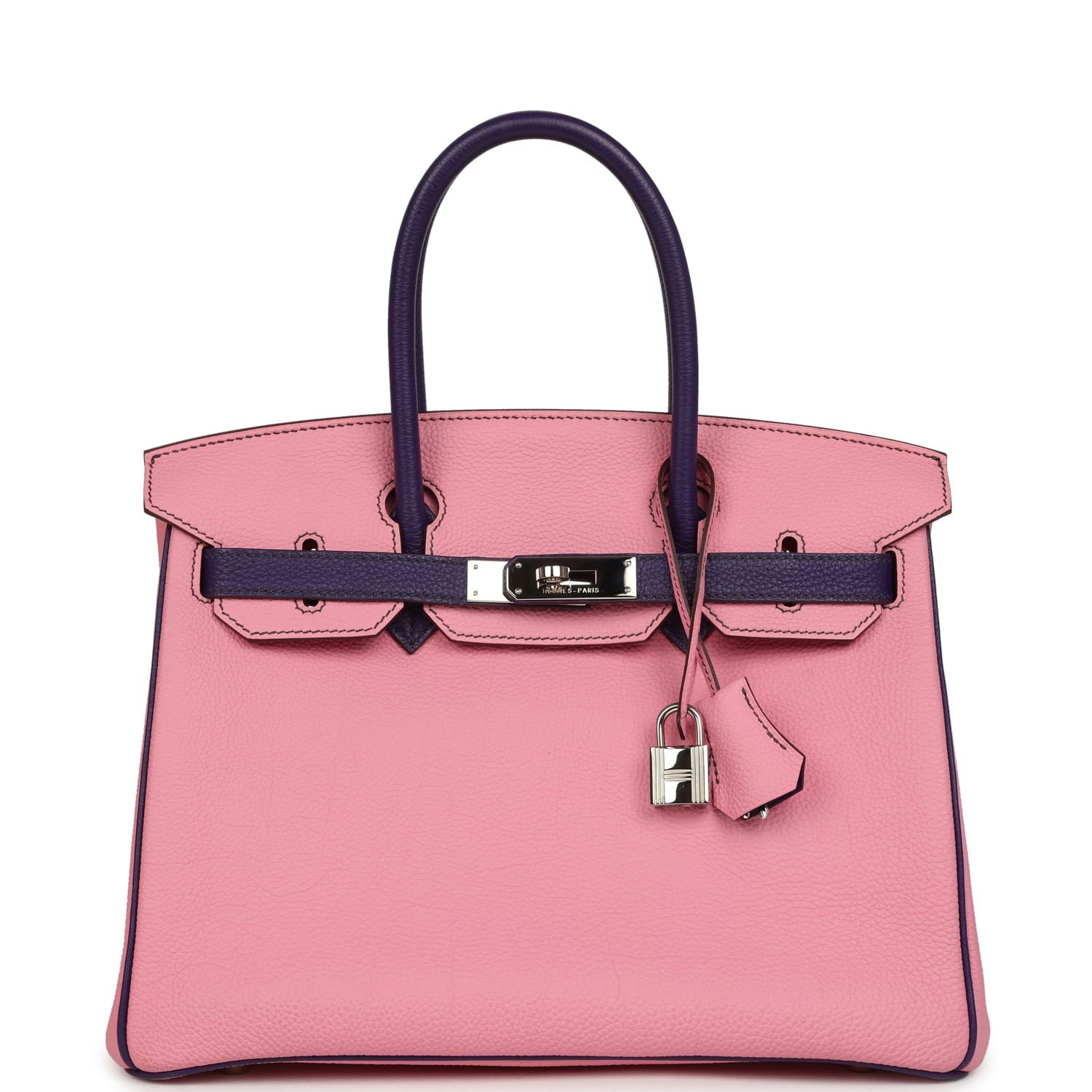 Hermes Special Order (HSS) Birkin 30 Bubblegum Pink, Iris Togo Palladium Hardware