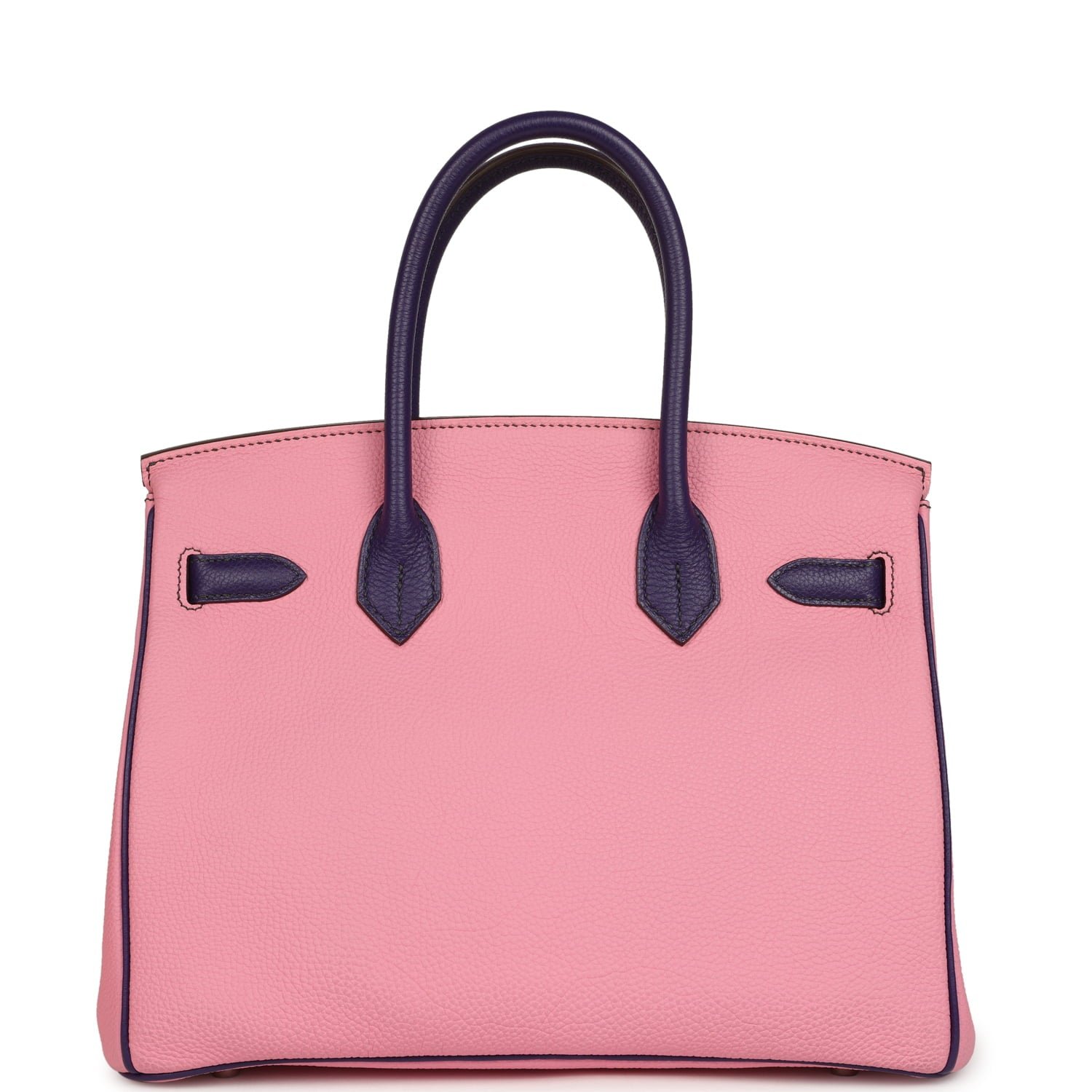 Hermes Special Order (HSS) Birkin 30 Bubblegum Pink, Iris Togo Palladium Hardware - Image 4