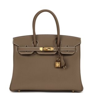 Hermes Birkin 30 Etoupe Togo Gold Hardware