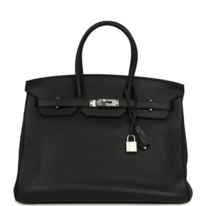 Hermes Birkin 35 Black Togo Palladium Hardware