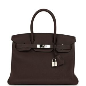 Hermes Birkin 30 Chocolate Togo Palladium Hardware