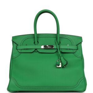 Hermes Birkin Ghillies 30 Bambou Togo, Swift Palladium Hardware