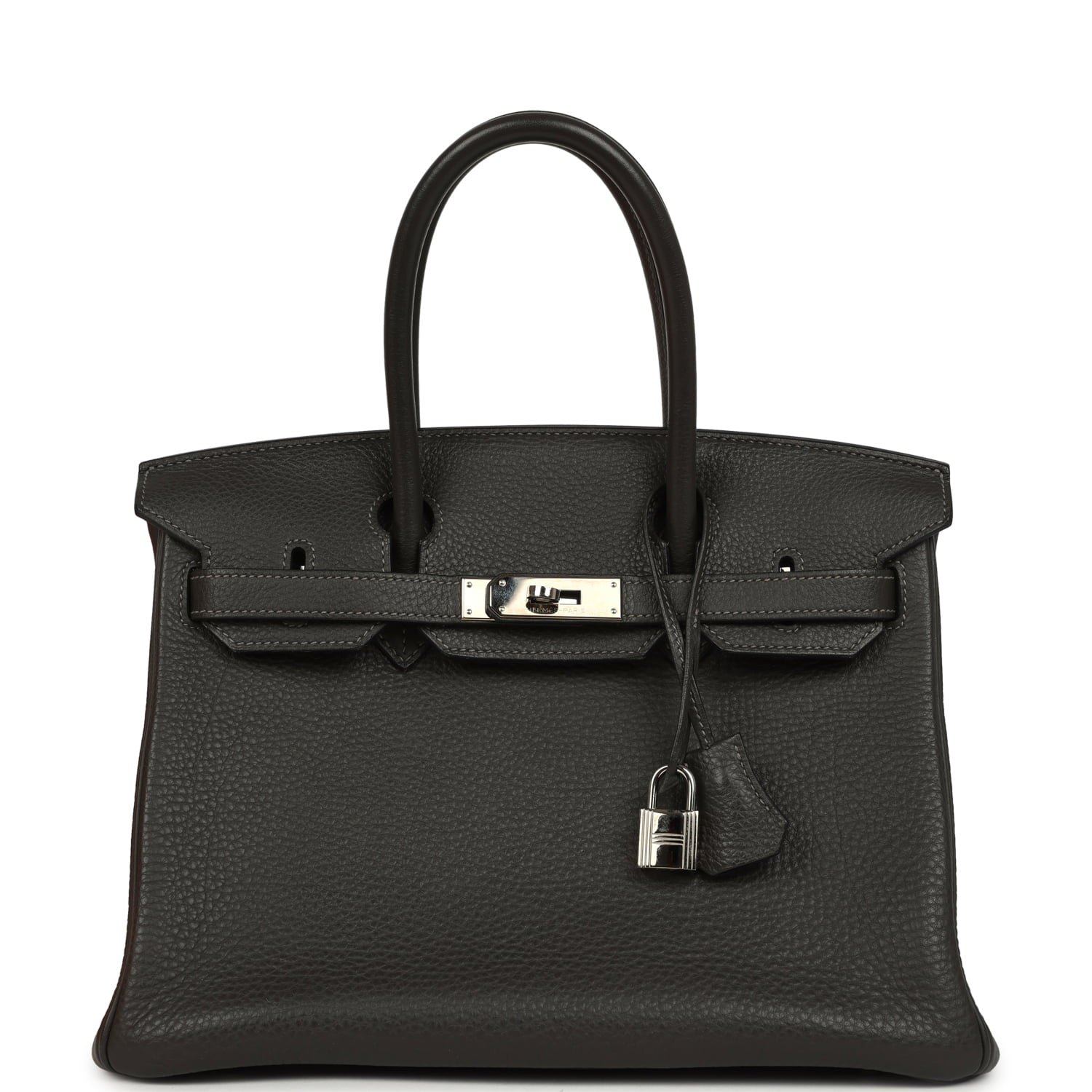 Hermes Birkin 30 Graphite Clemence Palladium Hardware
