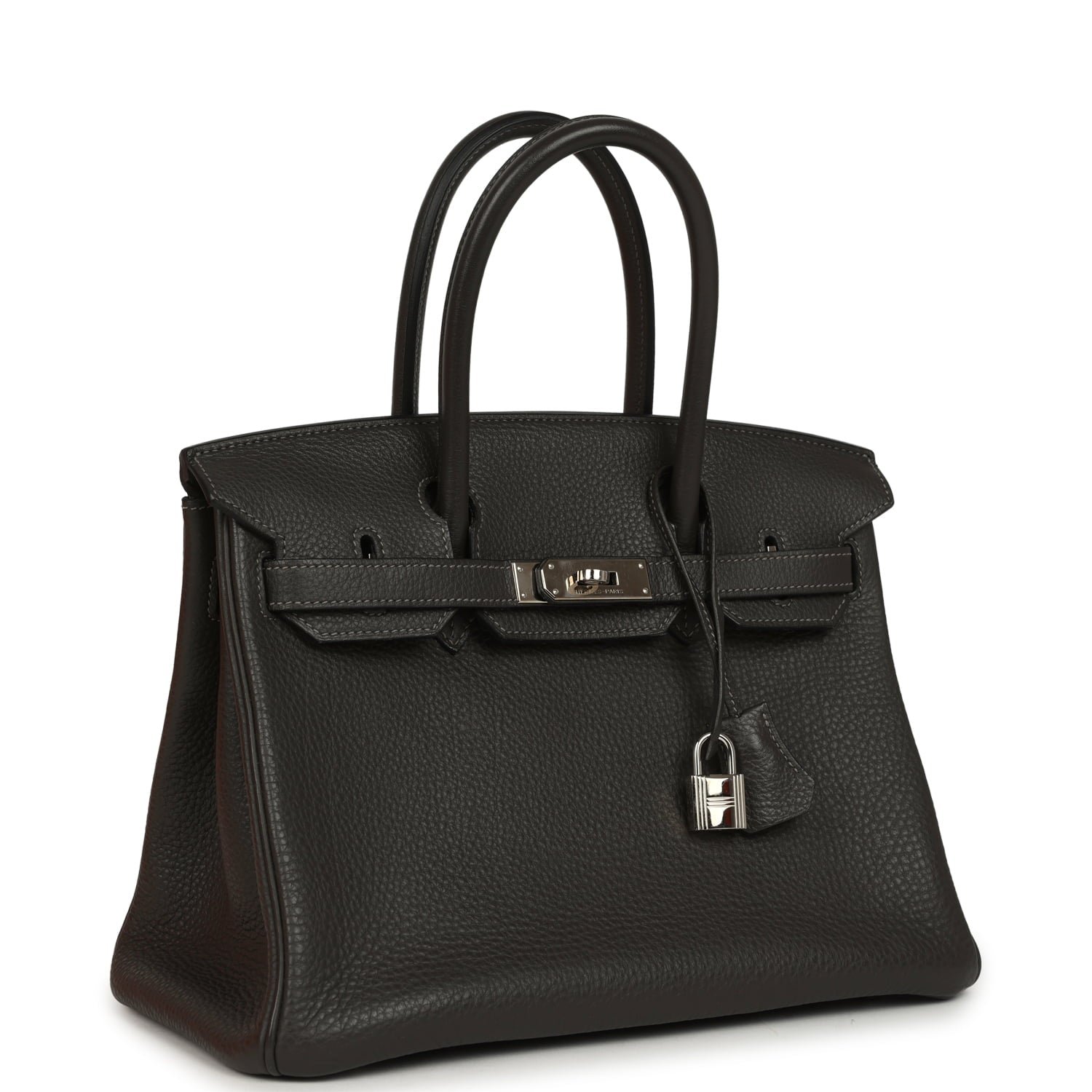 Hermes Birkin 30 Graphite Clemence Palladium Hardware - Image 2