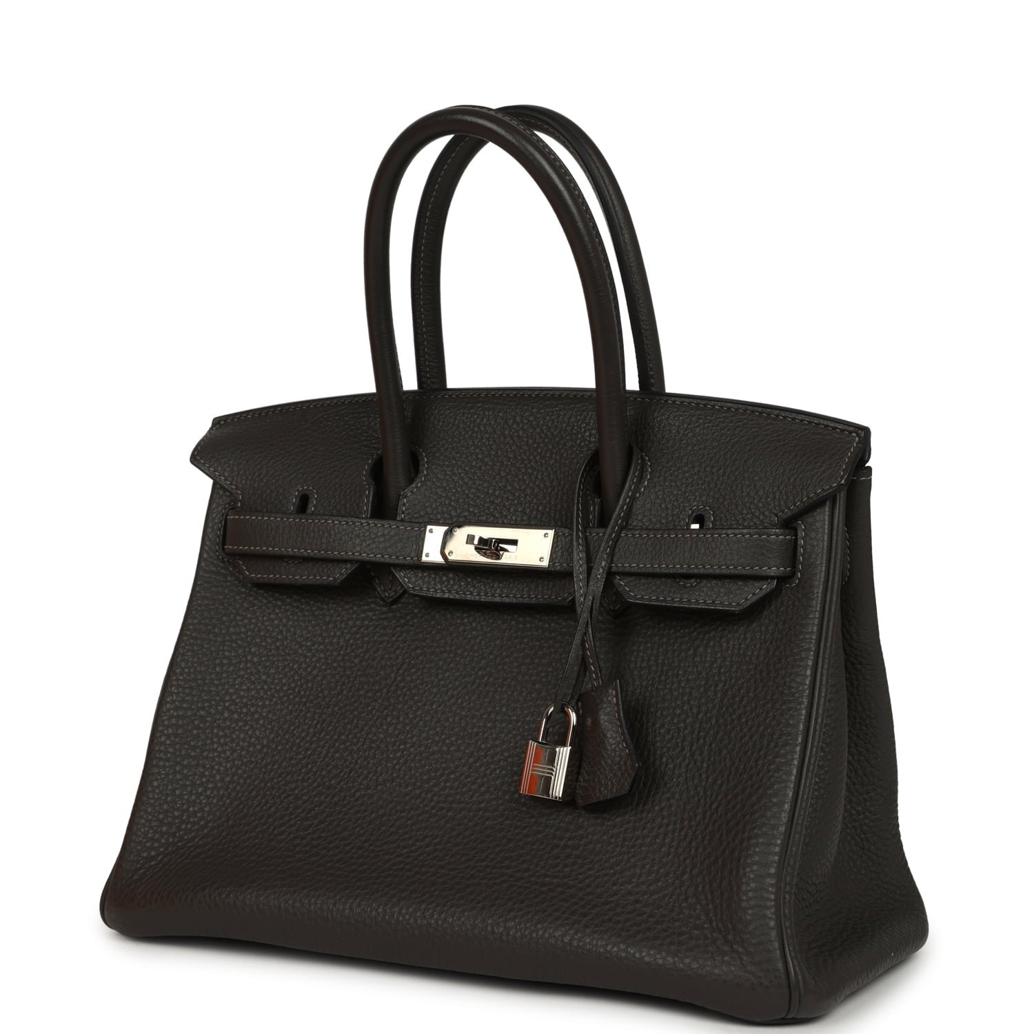 Hermes Birkin 30 Graphite Clemence Palladium Hardware - Image 5