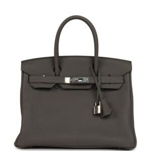 Hermes Birkin 30 Etain Togo Palladium Hardware
